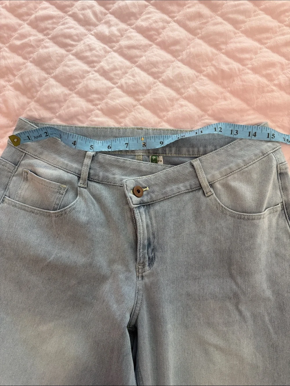 HALARA Light Blue Straight-Leg Women's Jeans - Picture 7 of 9